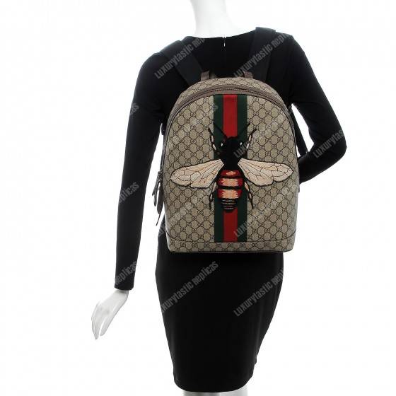 G*u*i animalier gg sup*e web backpack bee