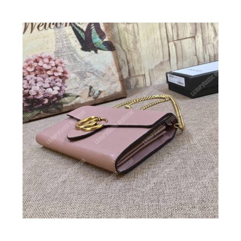 G*u*i gg marmont leather mini chain bag magnolia