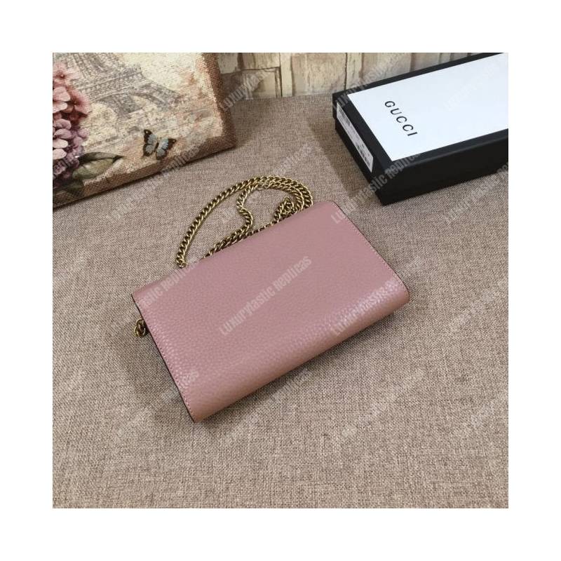 G*u*i gg marmont leather mini chain bag magnolia