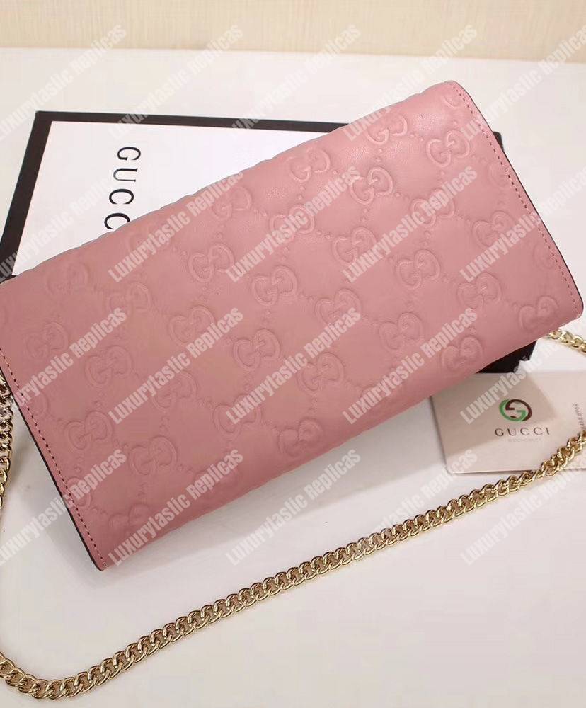 G*u*i gg padlock continental wallet black