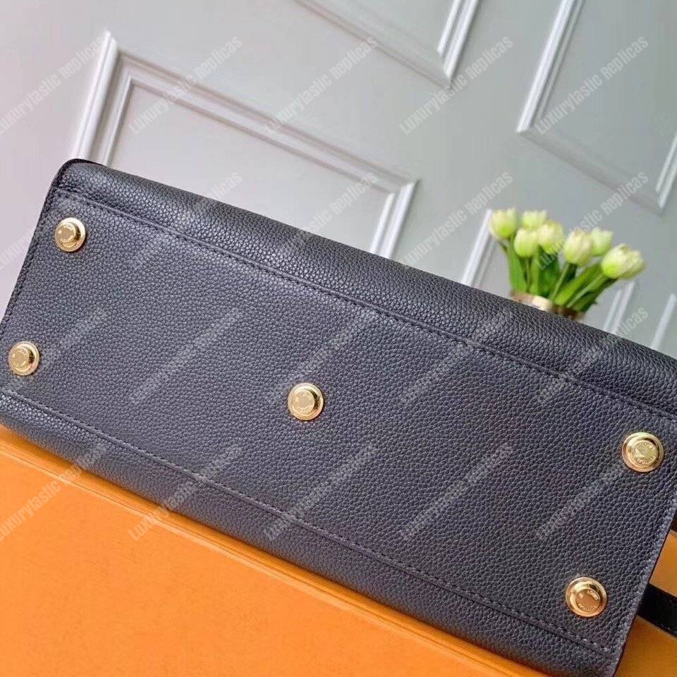 LV On My Side Calf Monogram Nappa Canvas Black