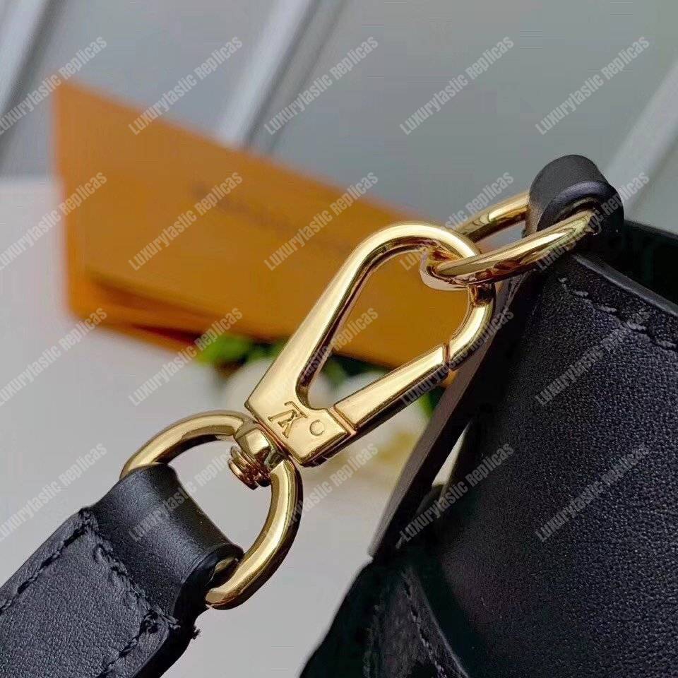 LV On My Side Calf Monogram Nappa Canvas Black