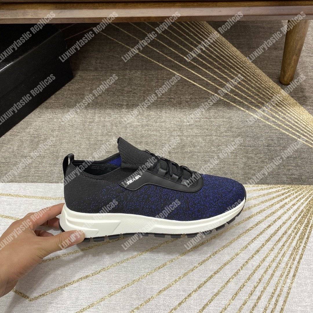 Pra*a prax 01 knit fabric sneakers blue