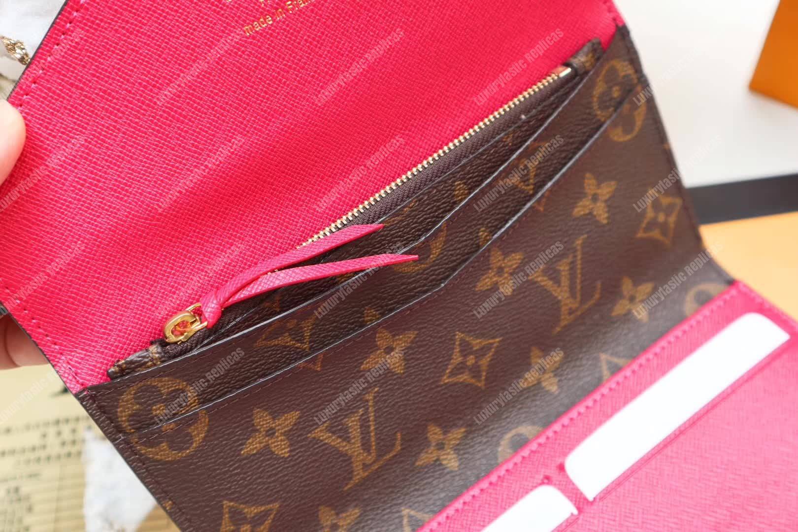 LV Joséphine Wallet Monogram Fuchsia