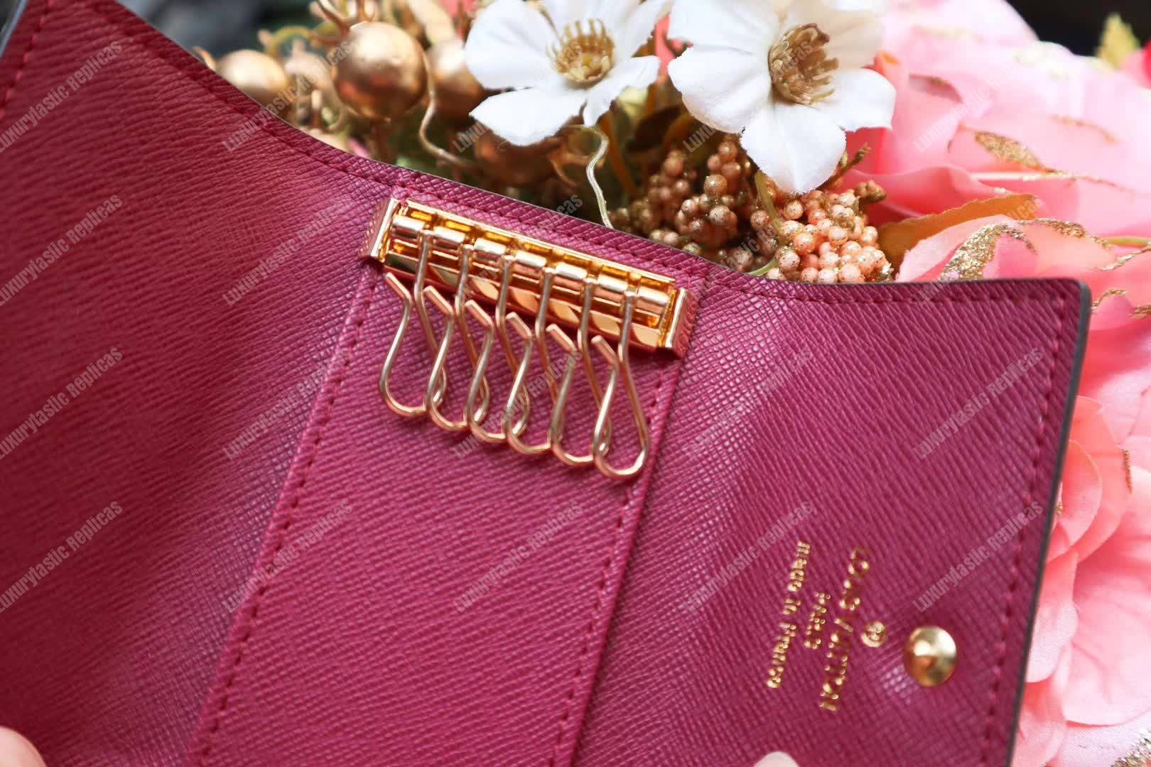 LV 6 Key Holder Monogram Canvas Fuchsia