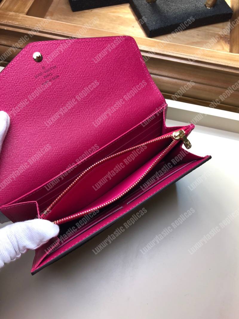 LV Sarah Wallet Monogram Fuchsia