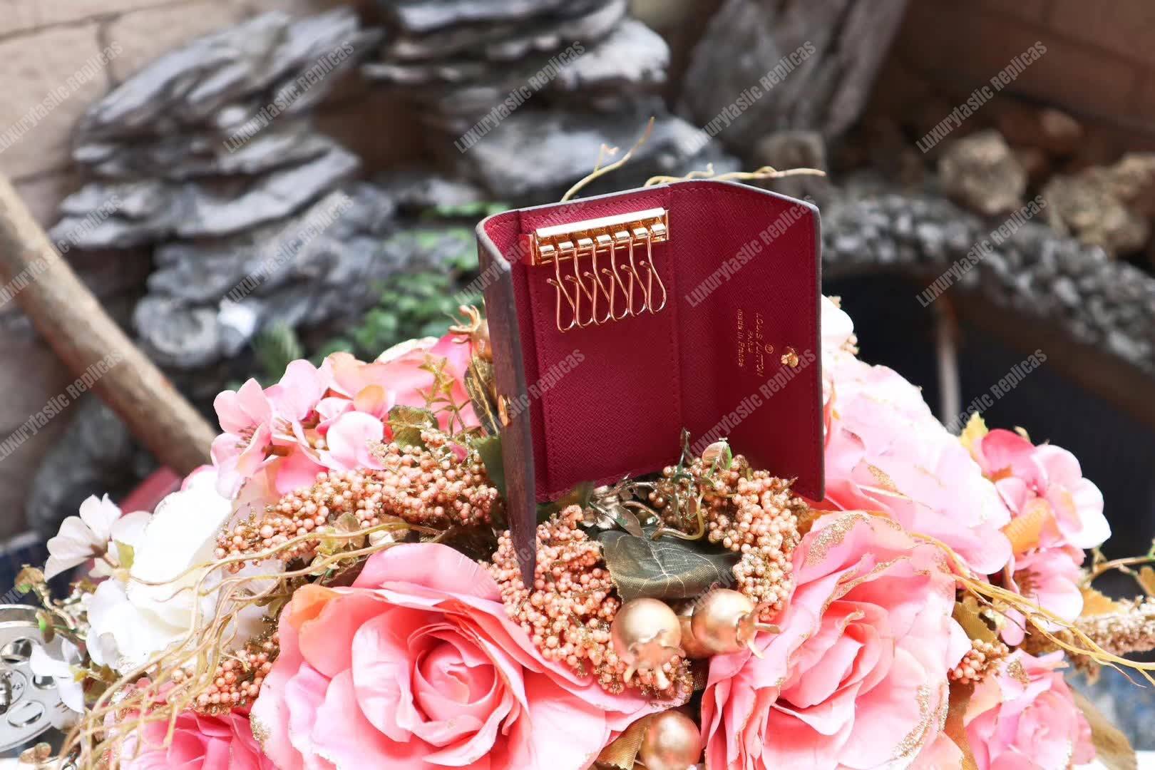 LV 6 Key Holder Monogram Canvas Fuchsia