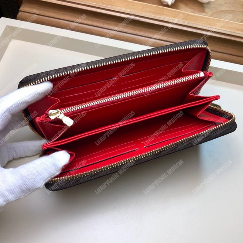 LV Zippy Wallet Monogram Coquelicot