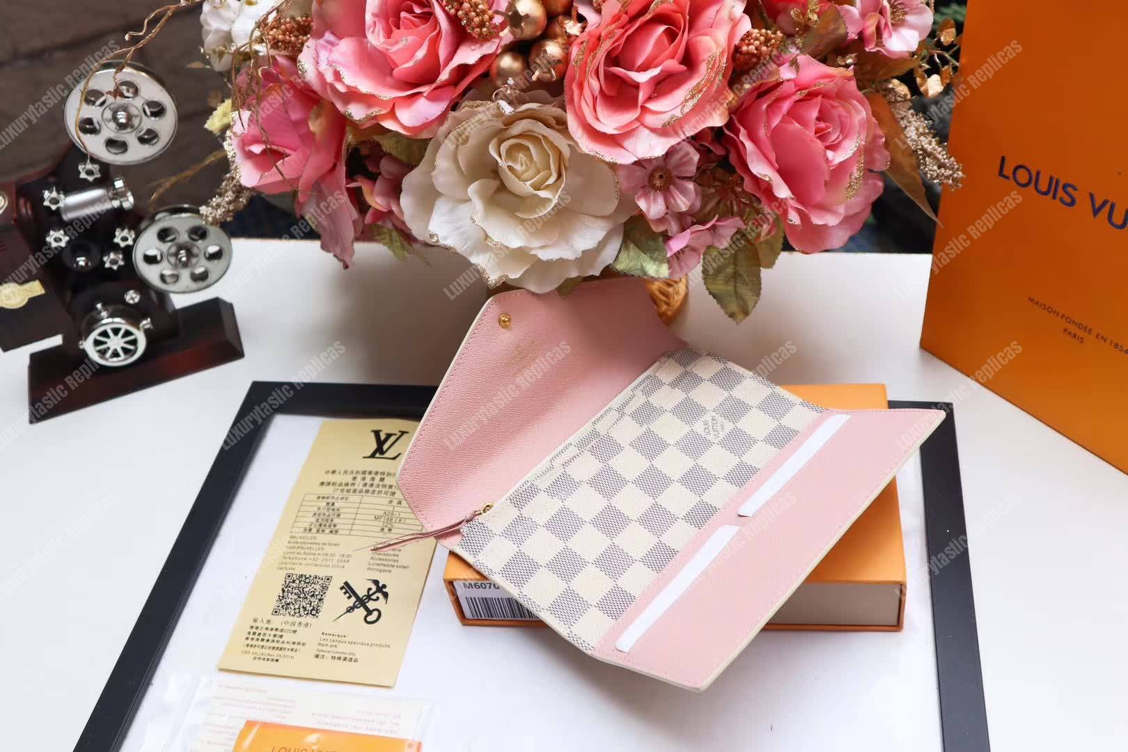 LV Joséphine Wallet Damier Azur Canvas