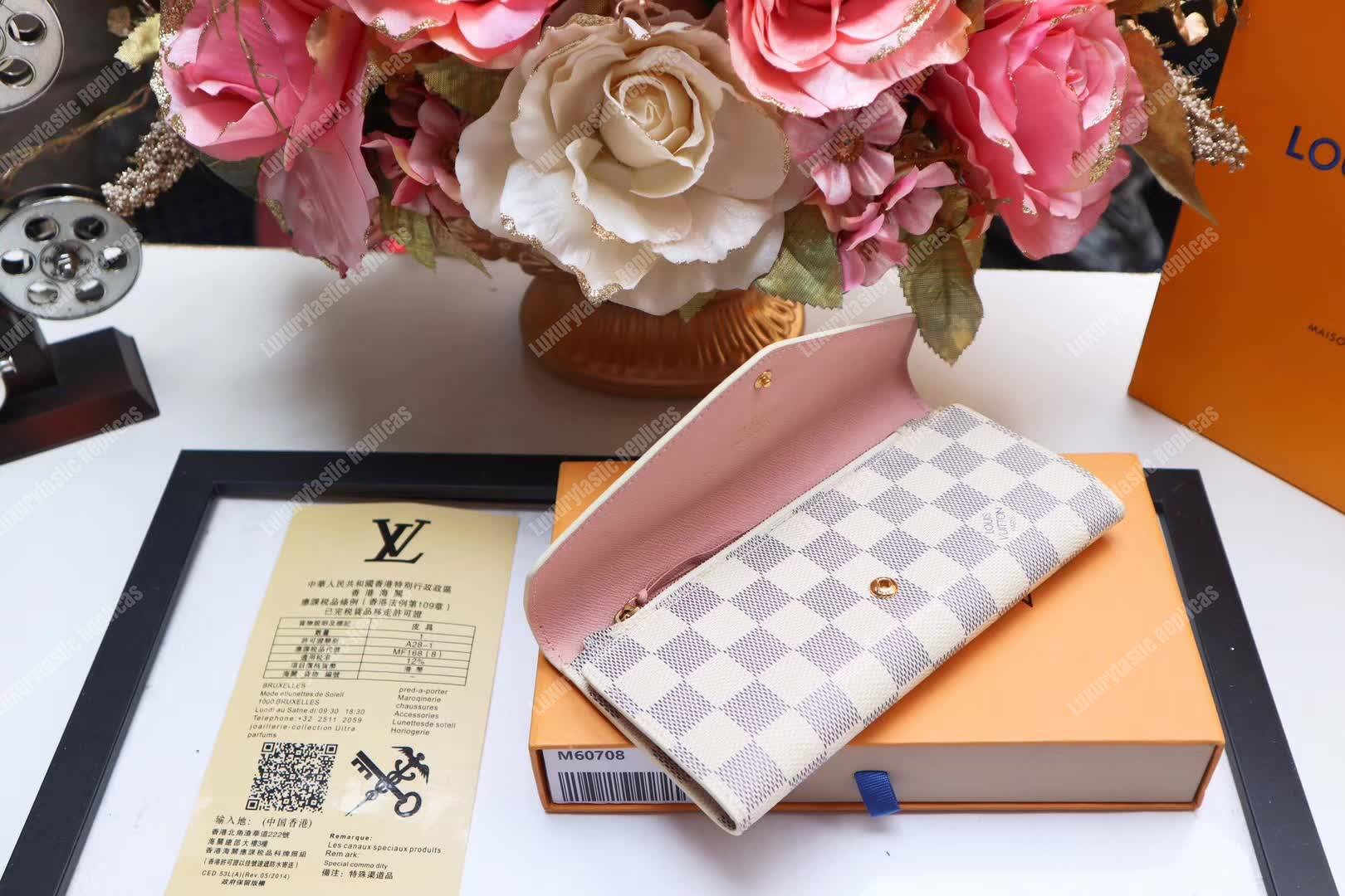 LV Joséphine Wallet Damier Azur Canvas