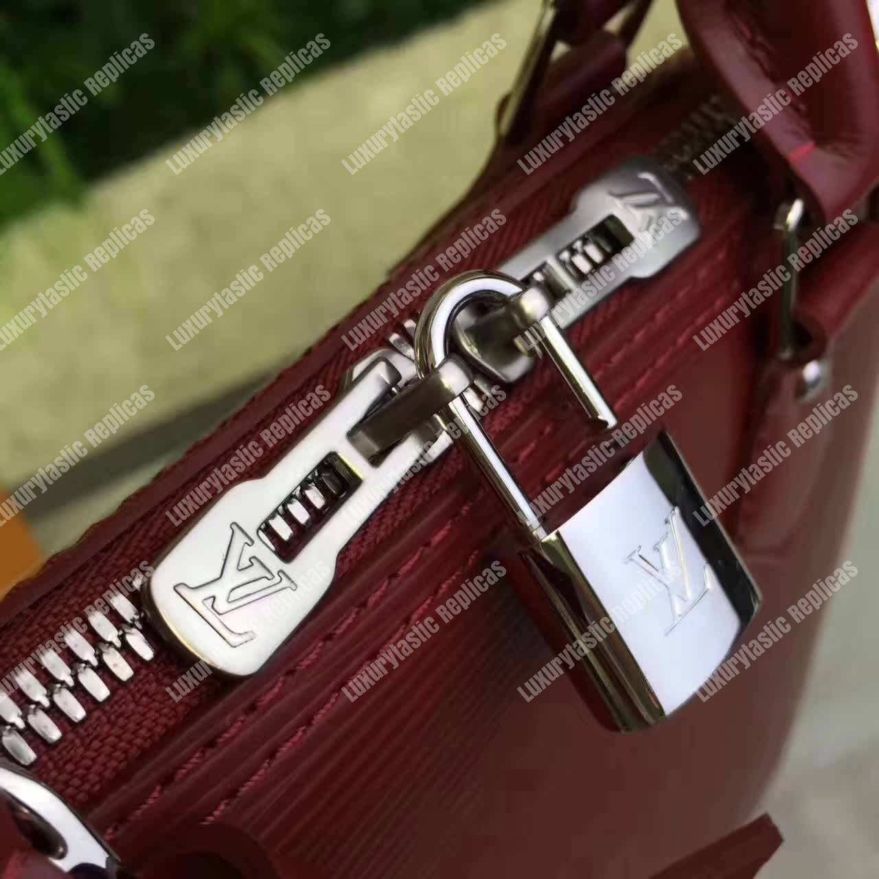 LV Alma PM Bag Epi Leather Grenade