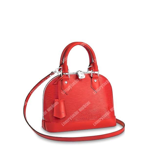 LV Alma BB Epi Leather Coquelicot