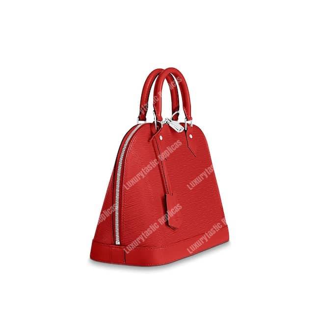 LV Alma PM Epi Leather Coquelicot