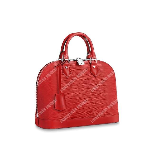 LV Alma PM Epi Leather Coquelicot