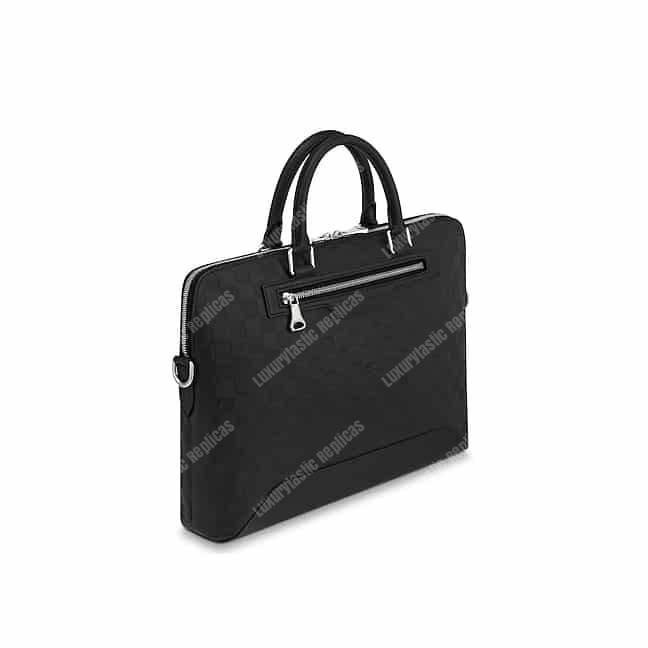 LV Avenue Soft Briefcase Damier Infini Leather Onyx