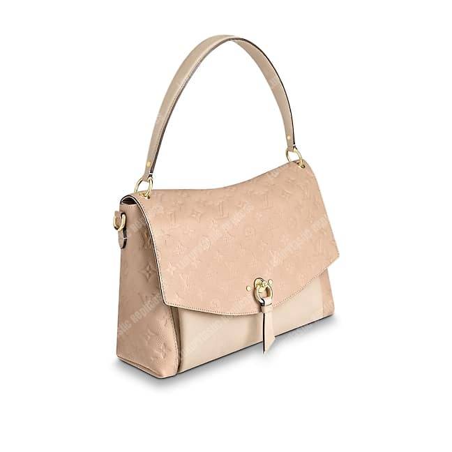 LV Blanche MM Monogram Empreinte Leather Papyrus Creme