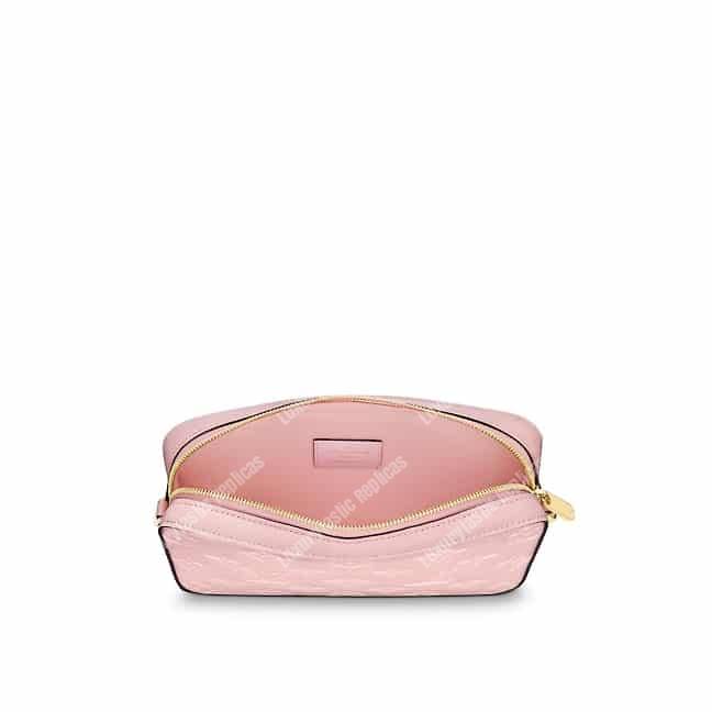 LV Camera Pouch Monogram Vernis Leather Rose Ballerine