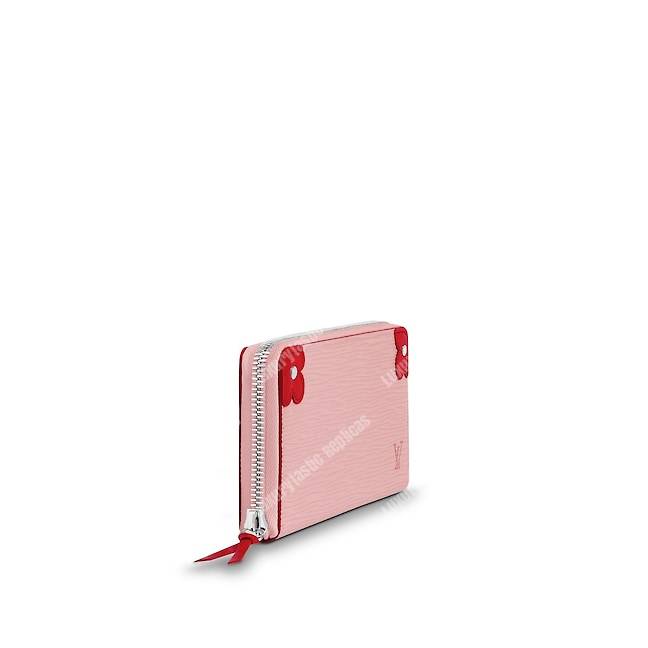 LV Clemence Wallet Rose Ballerine Coquelicot