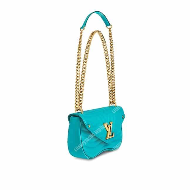 LV New Wave Chain Bag MM Malibu Green