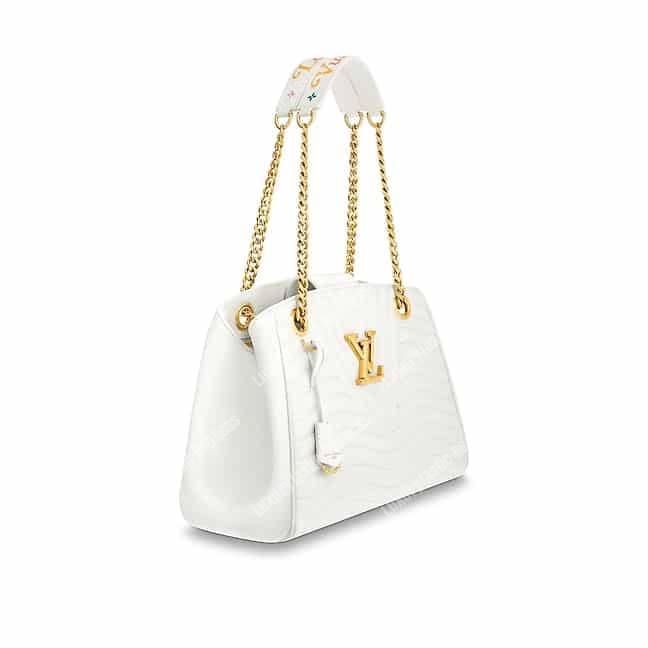 LV New Wave Chain Tote White
