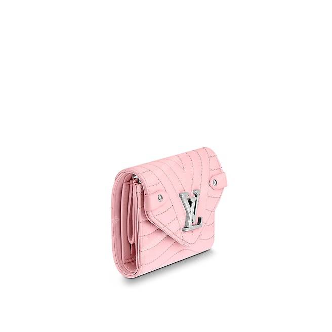 LV New Wave Compact Wallet Smoothie Pink