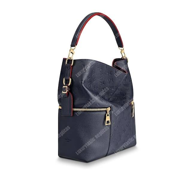 LV Melie Designer Monogram Leather Marine Rouge