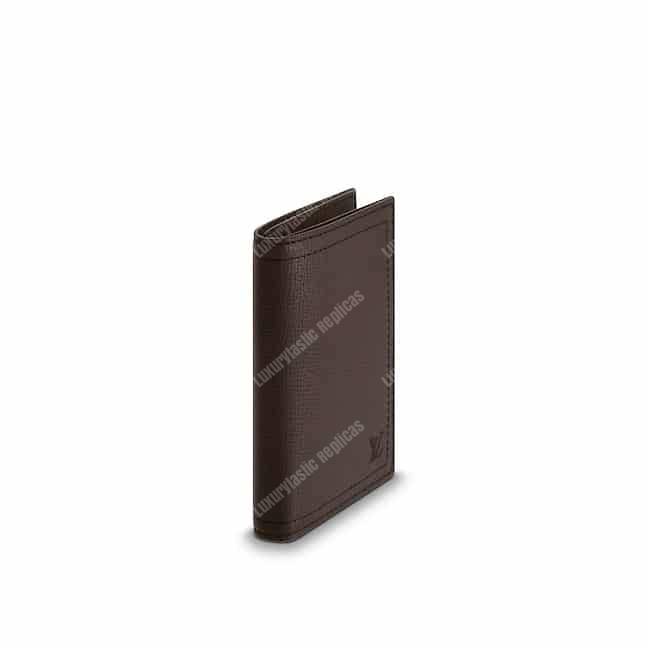 LV Passport Cover Utah Leather Marron