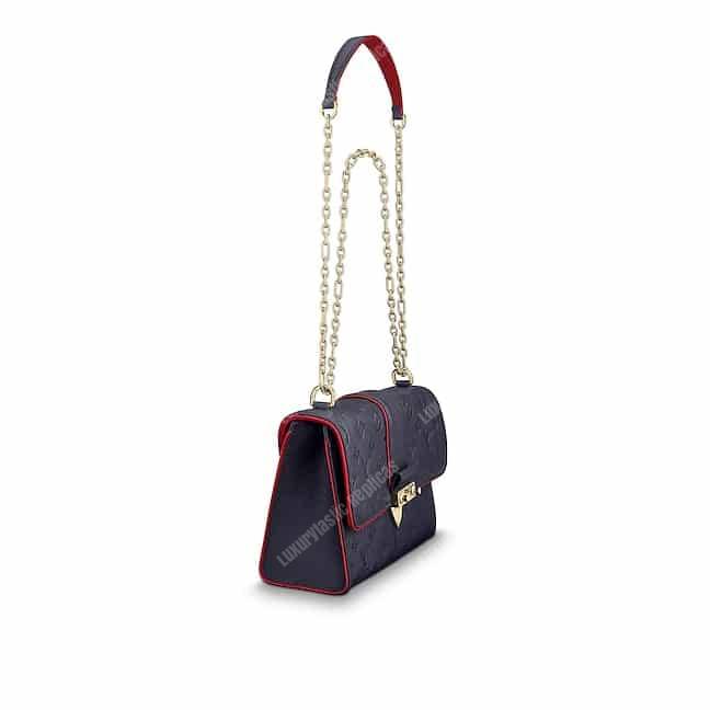 LV Saint Sulpice PM Monogram Empreinte Leather Marine Rouge