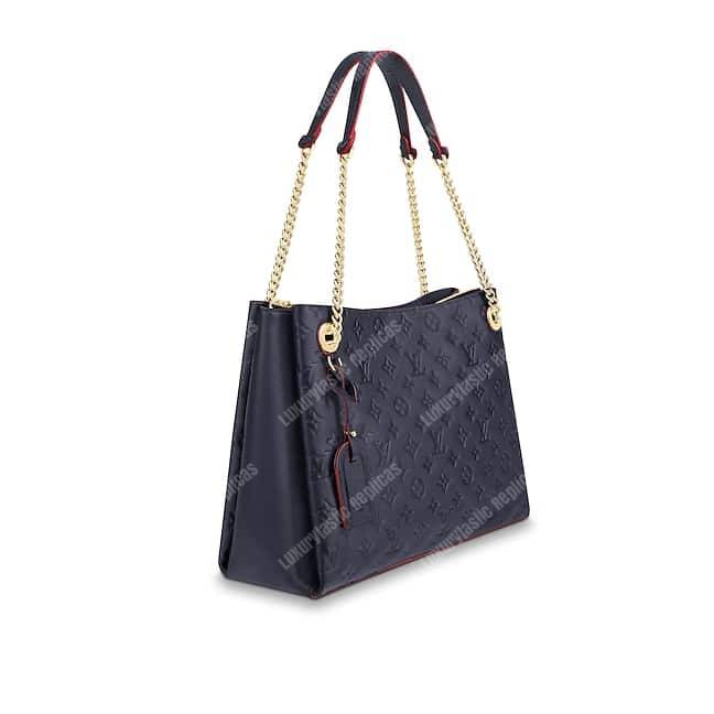 LV Surene MM Monogram Empreinte Leather Marine Rouge