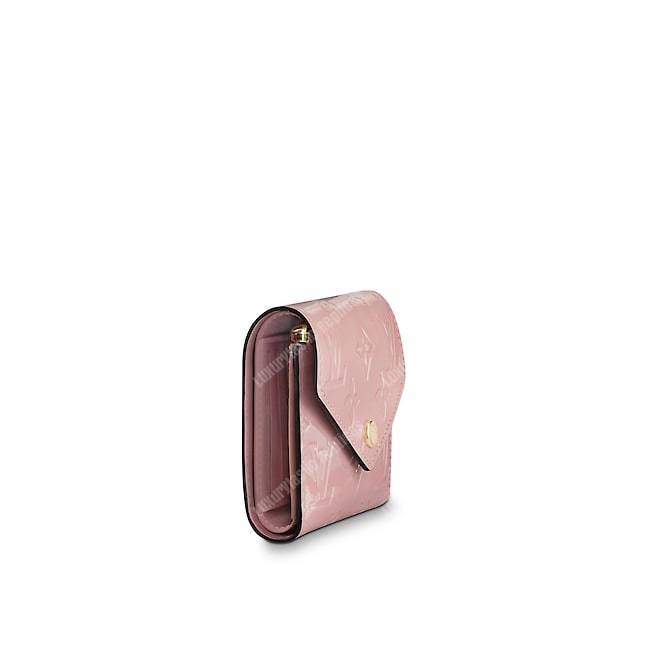 LV Victorie Wallet Monogram Vernis Leather Rose Ballerine