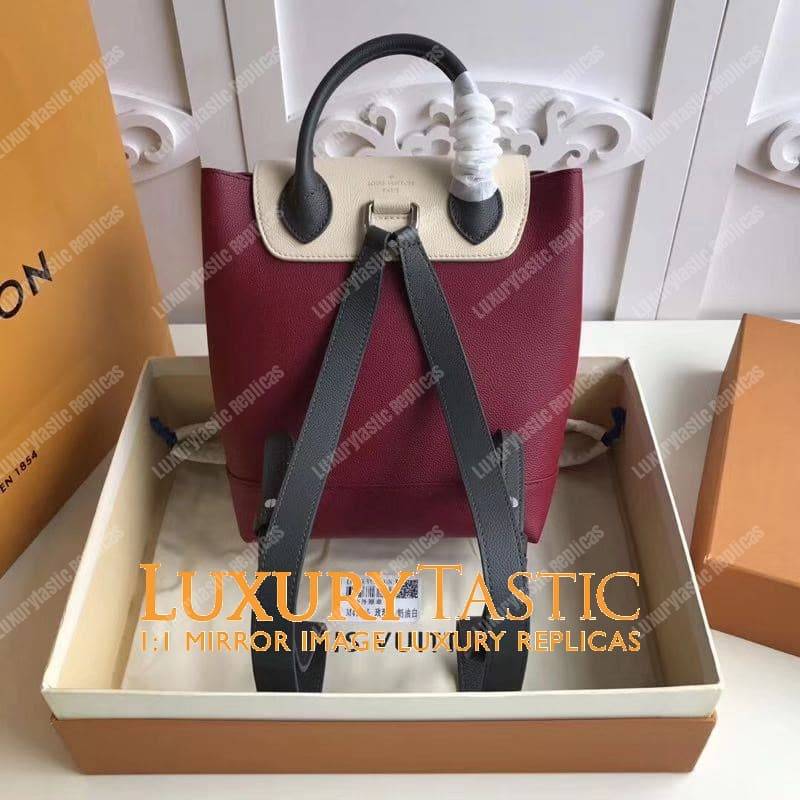LV Lockme Backpack Lie De Vin Etain Creme