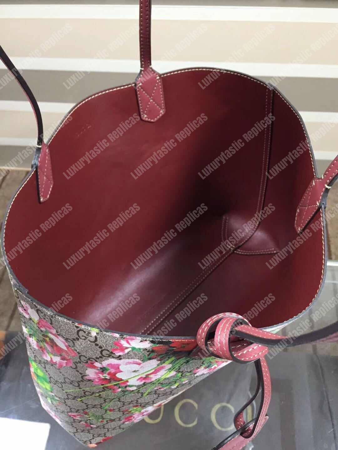 G*u*i gg blooms reversible tote