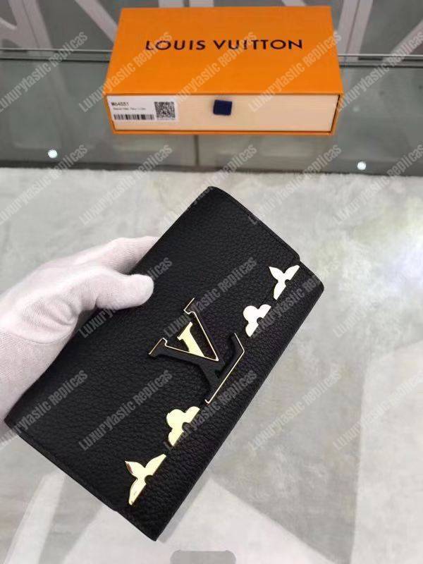LV Capucines Wallet Taurillon Leather