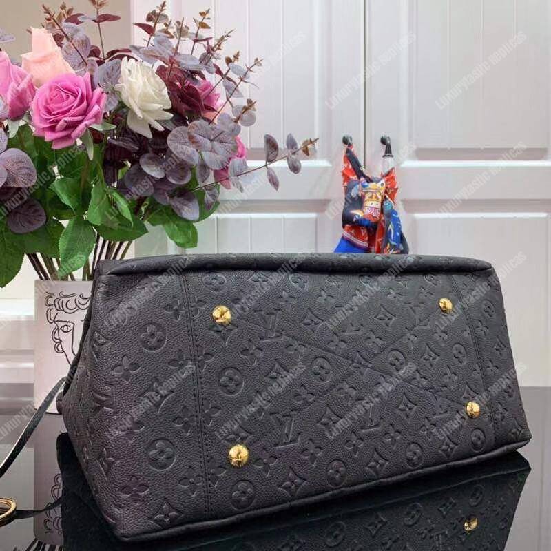 LV Artsy MM Monogram Empreinte Leather Black