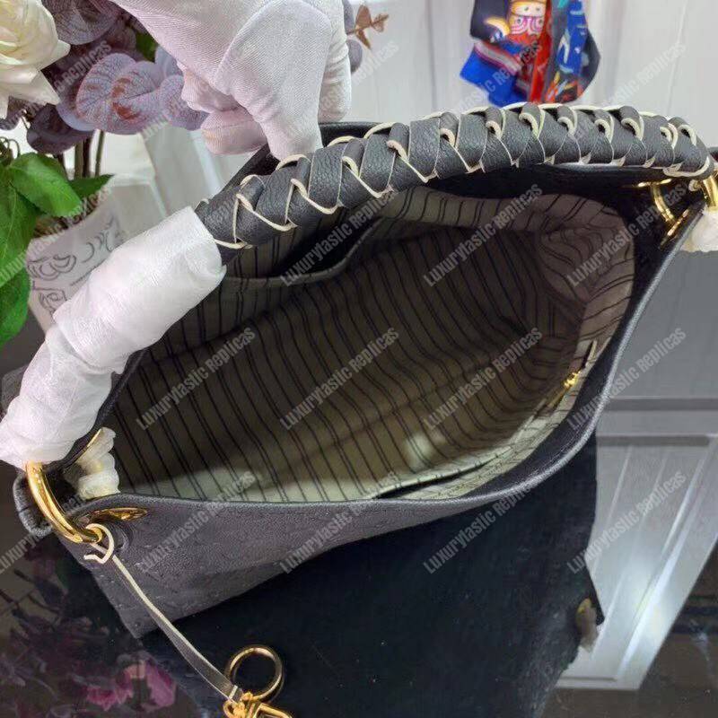 LV Artsy MM Monogram Empreinte Leather Black