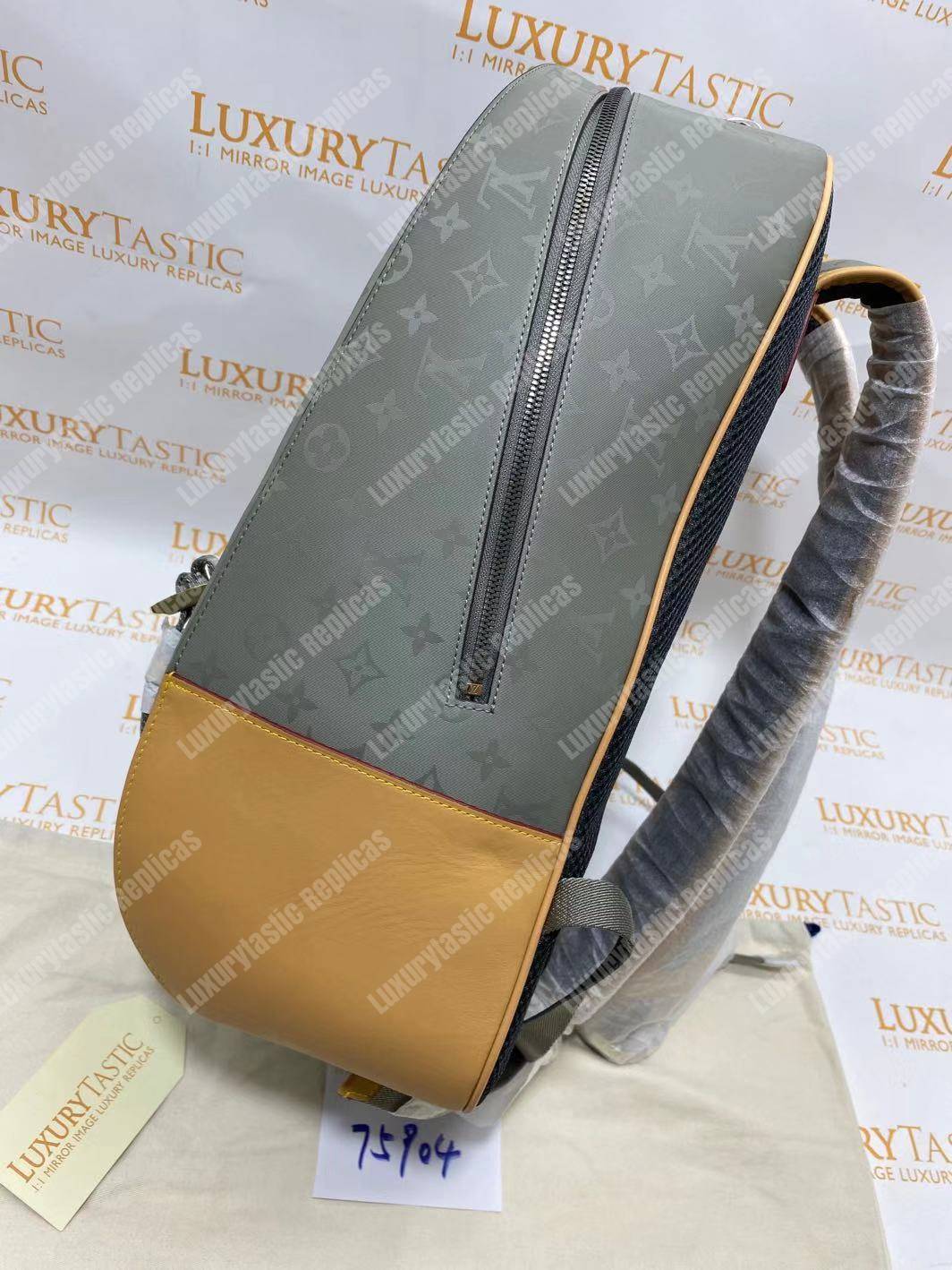 LV Backpack GM Monogram Titanium
