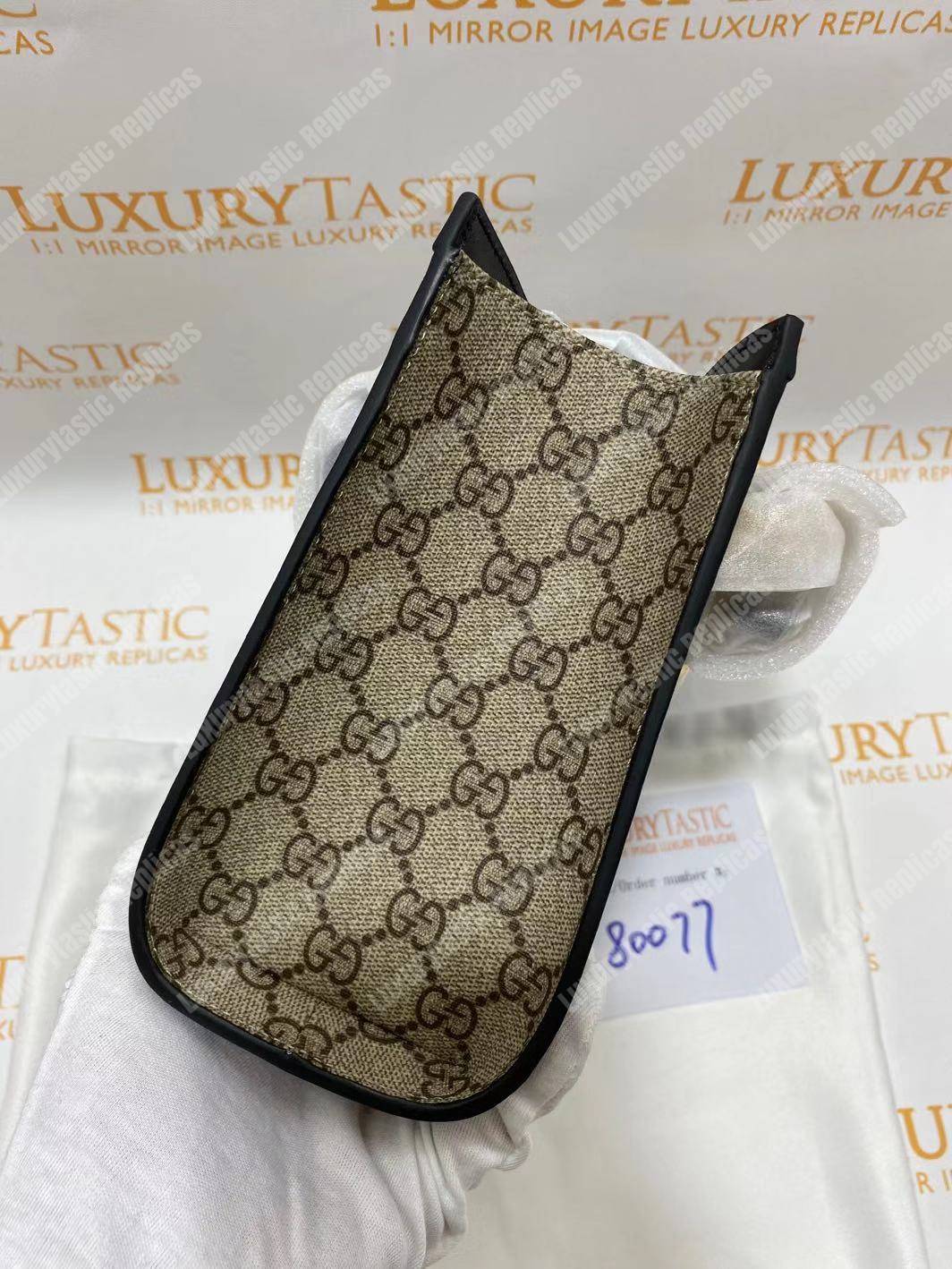 G*u*i padlock medium gg shoulder beige/ebony black