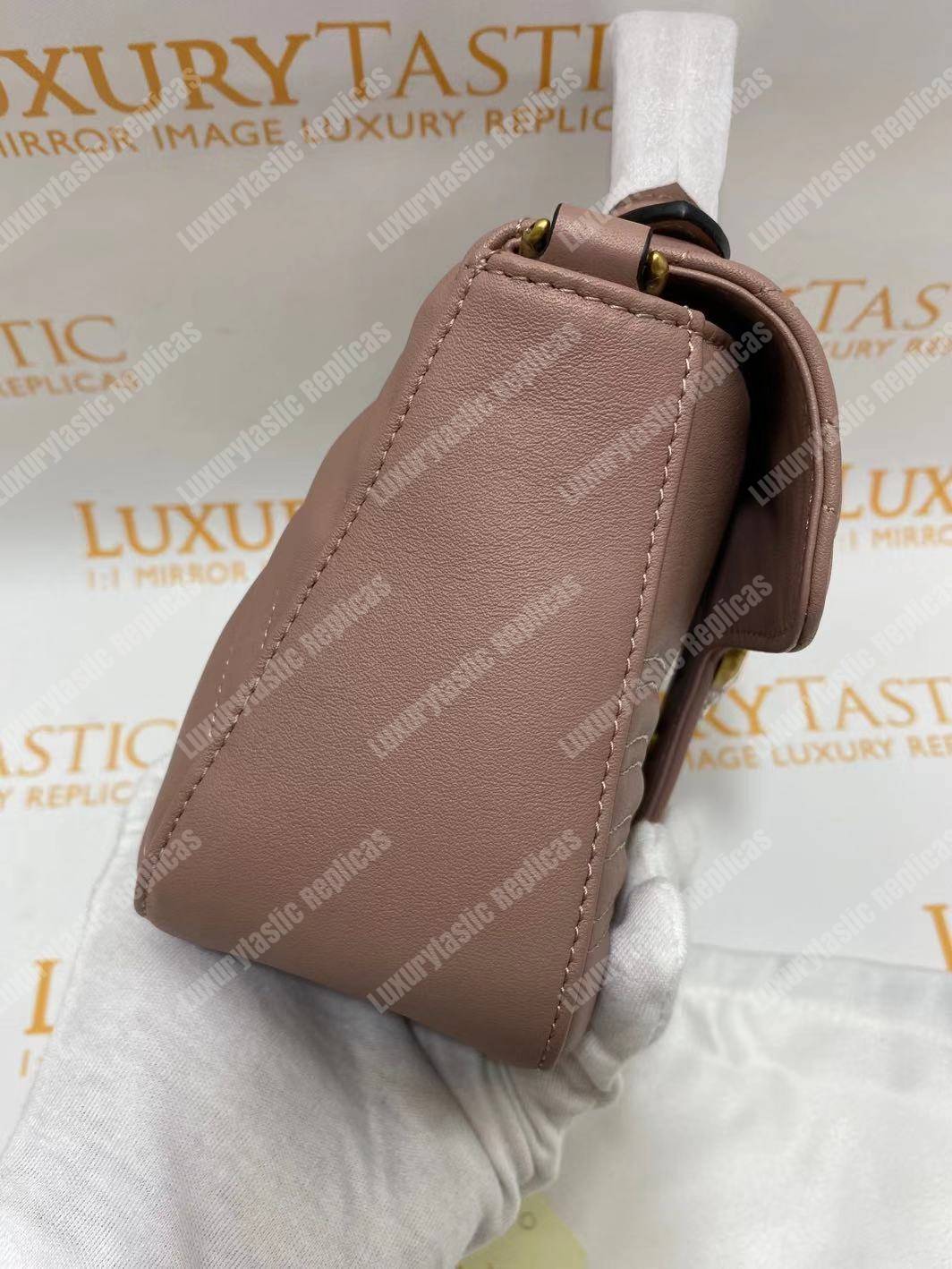 G*u*i gg marmont mini top handle bag dusty pink