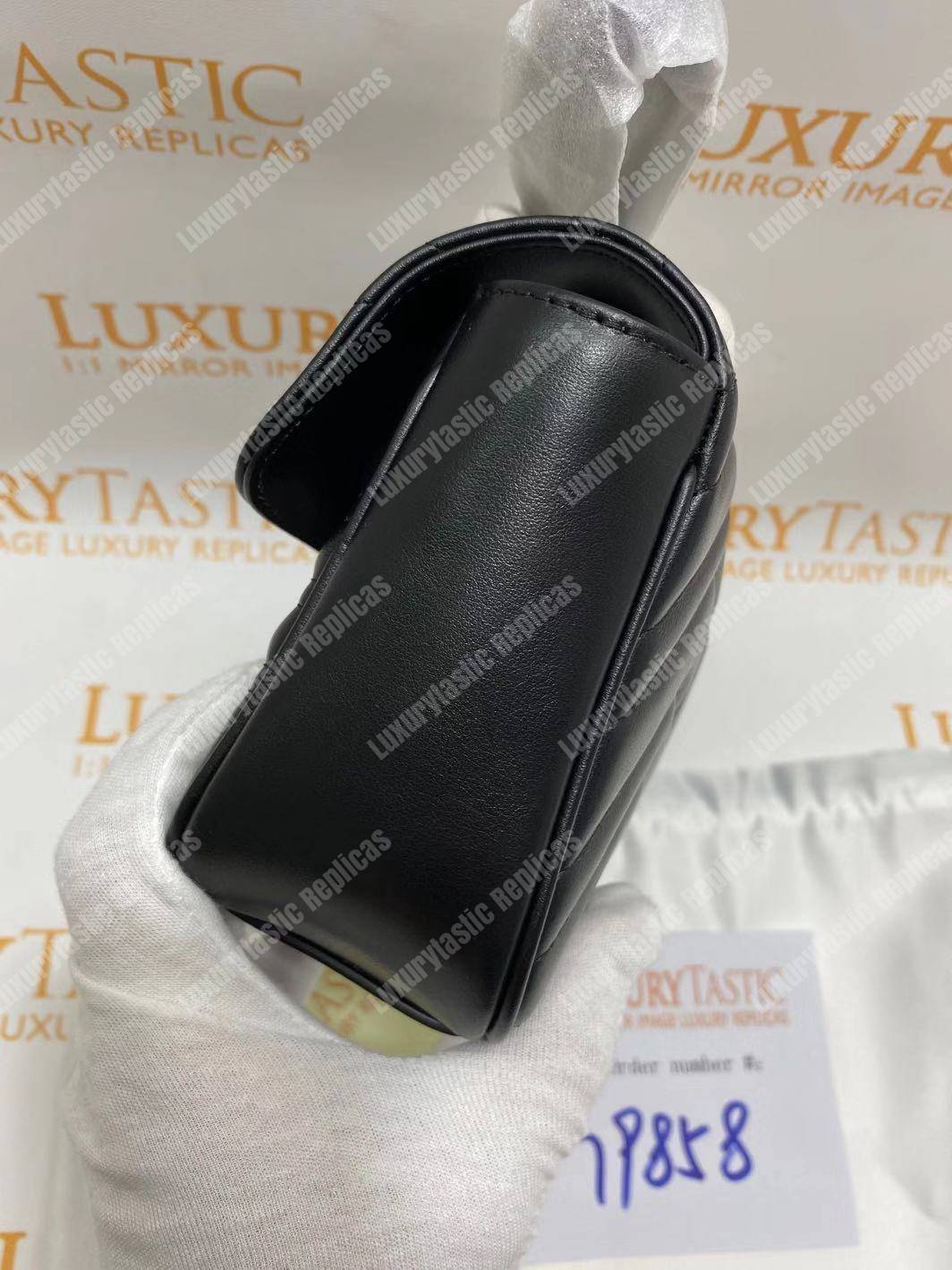 G*u*i gg marmont matelassé mini bag black