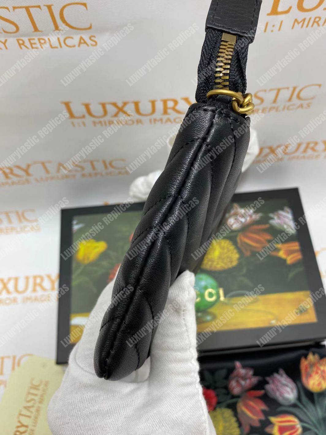 G*u*i gg marmont mini chain bag black