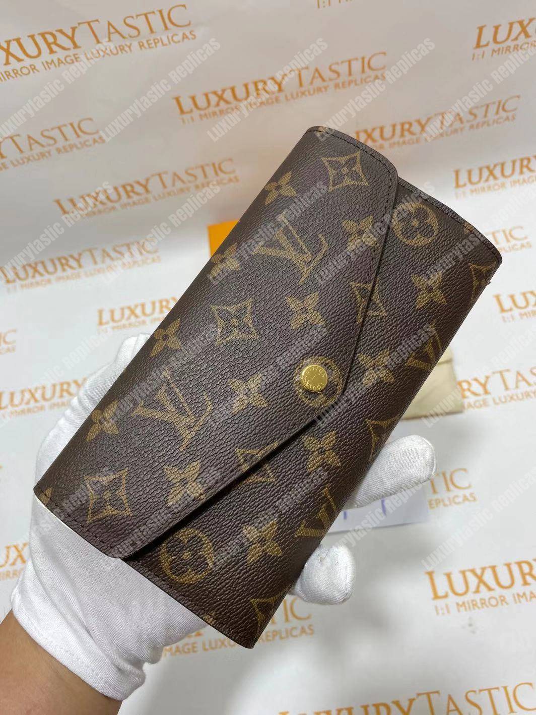 LV Sarah Wallet Monogram Coquelicot