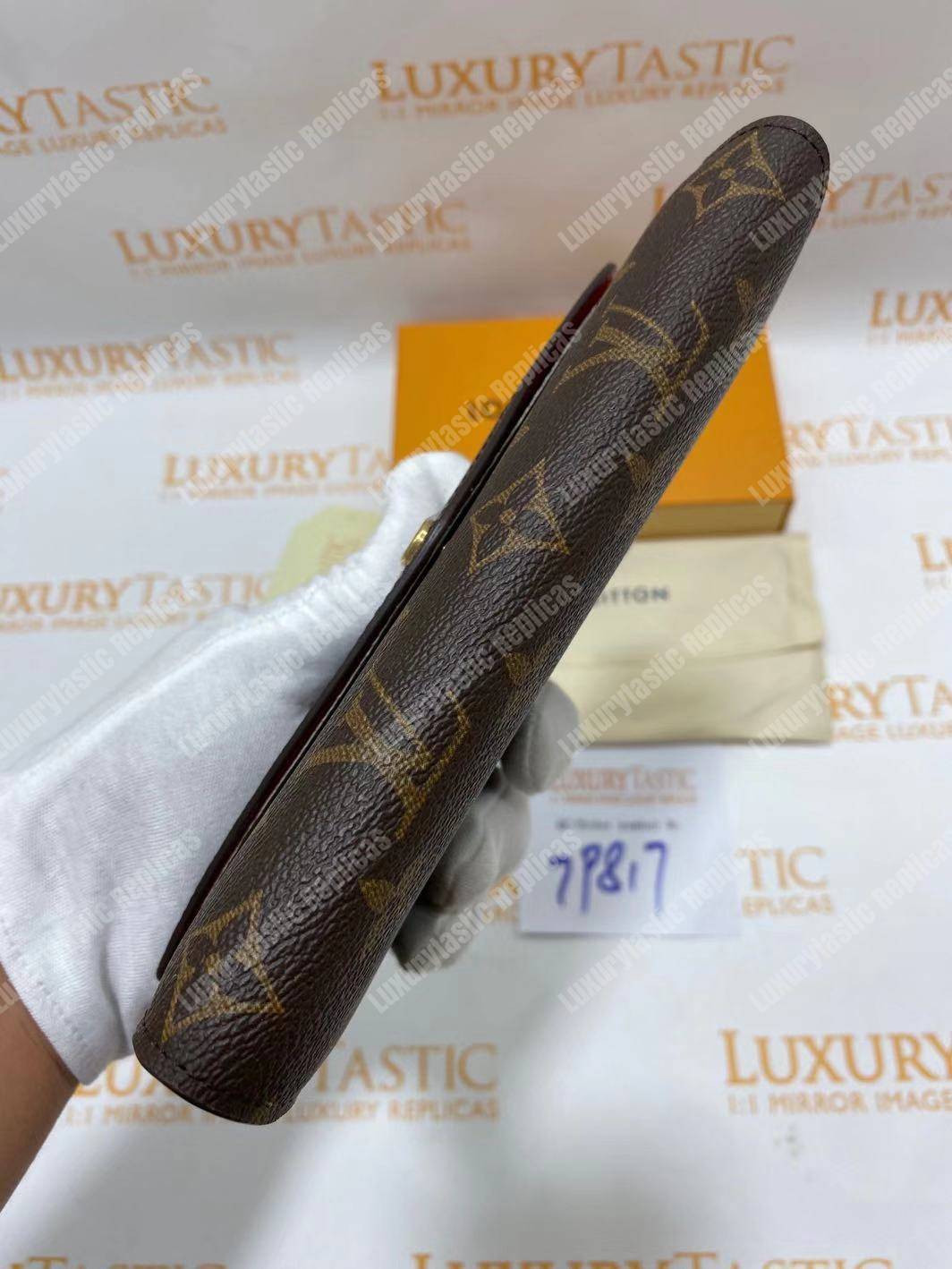 LV Sarah Wallet Monogram Coquelicot