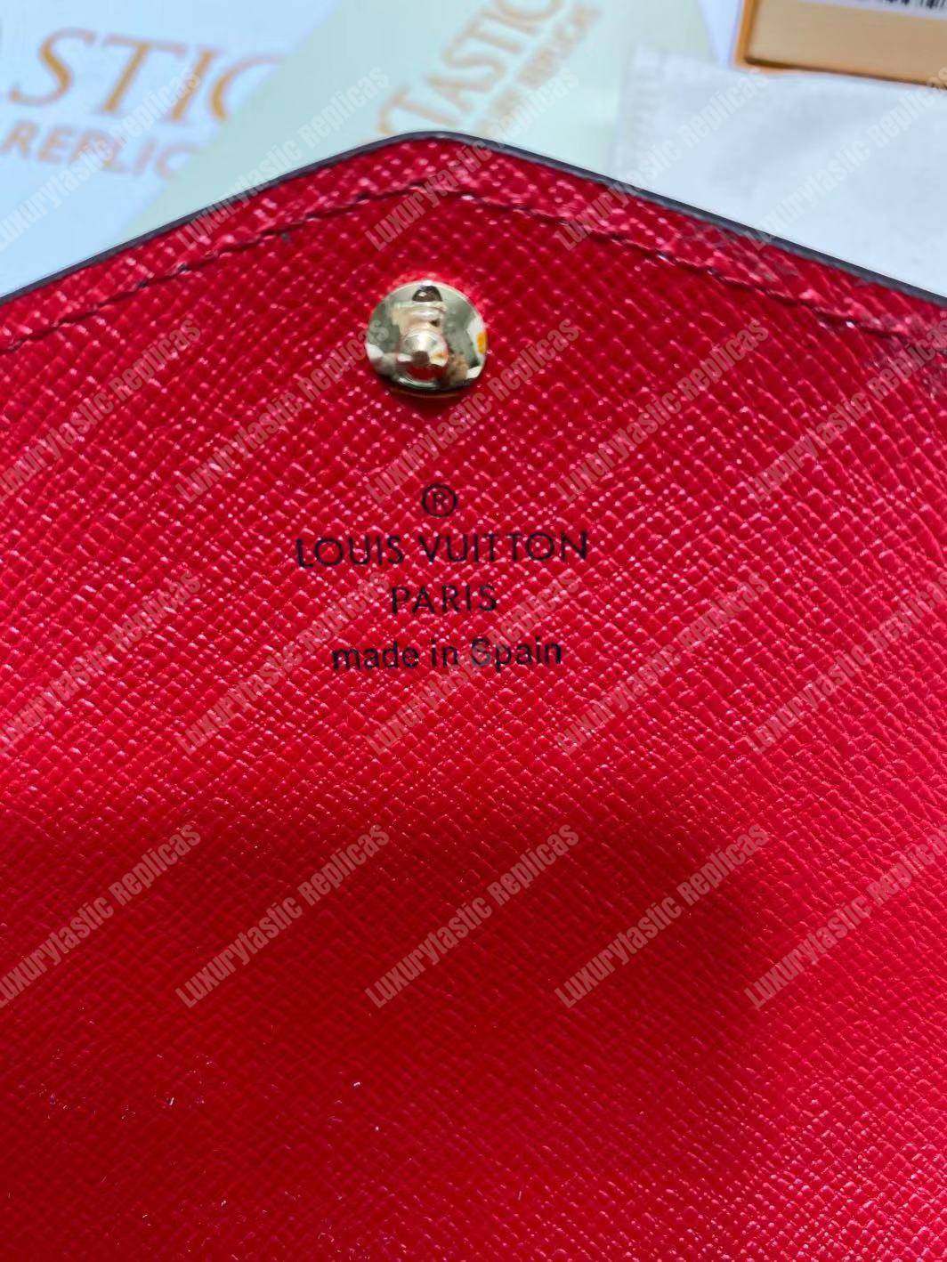 LV Sarah Wallet Monogram Coquelicot