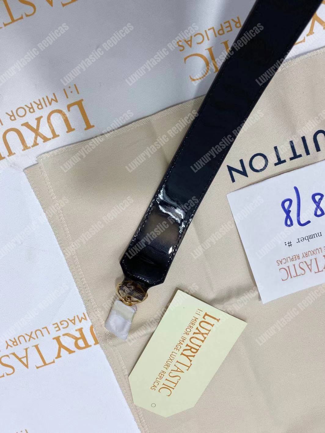 LV Alma PM Bag Patent Leather Black