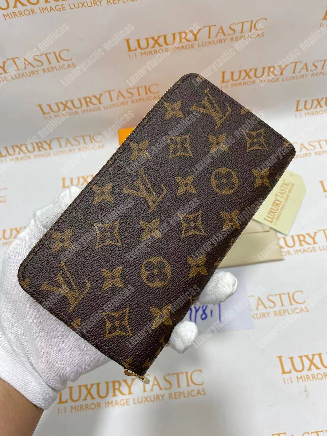 LV Zippy Wallet Monogram Coquelicot