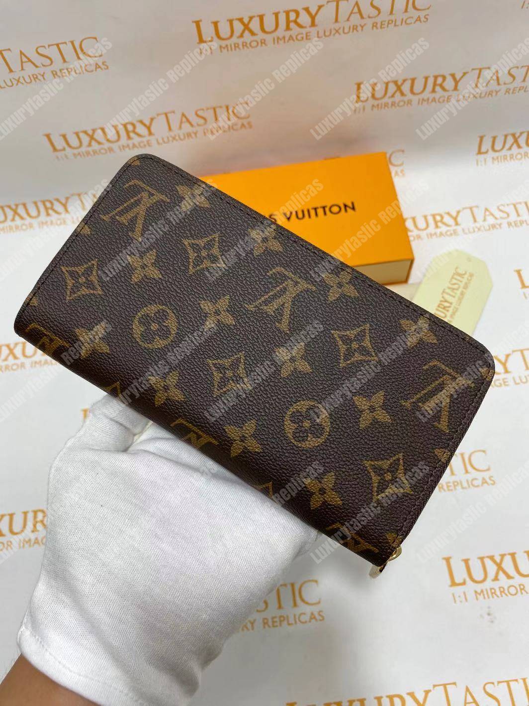 LV Zippy Wallet Monogram Coquelicot