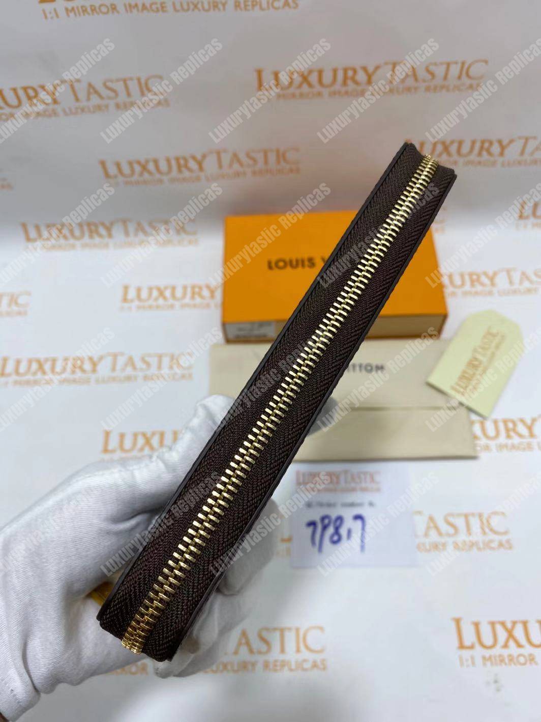 LV Zippy Wallet Monogram Coquelicot