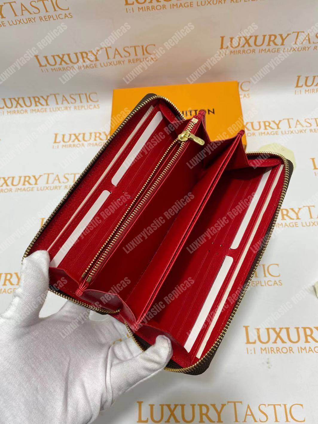 LV Zippy Wallet Monogram Coquelicot