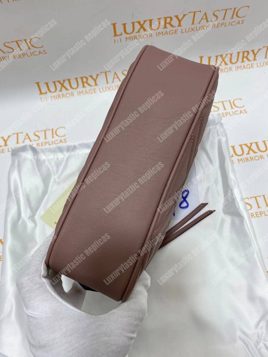 G*u*i gg marmont small matelassé shoulder bag dusty pink