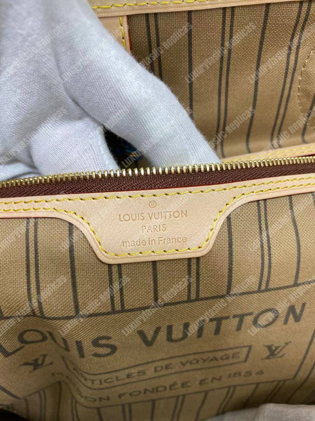 LV Neverfull MM Monogram Beige